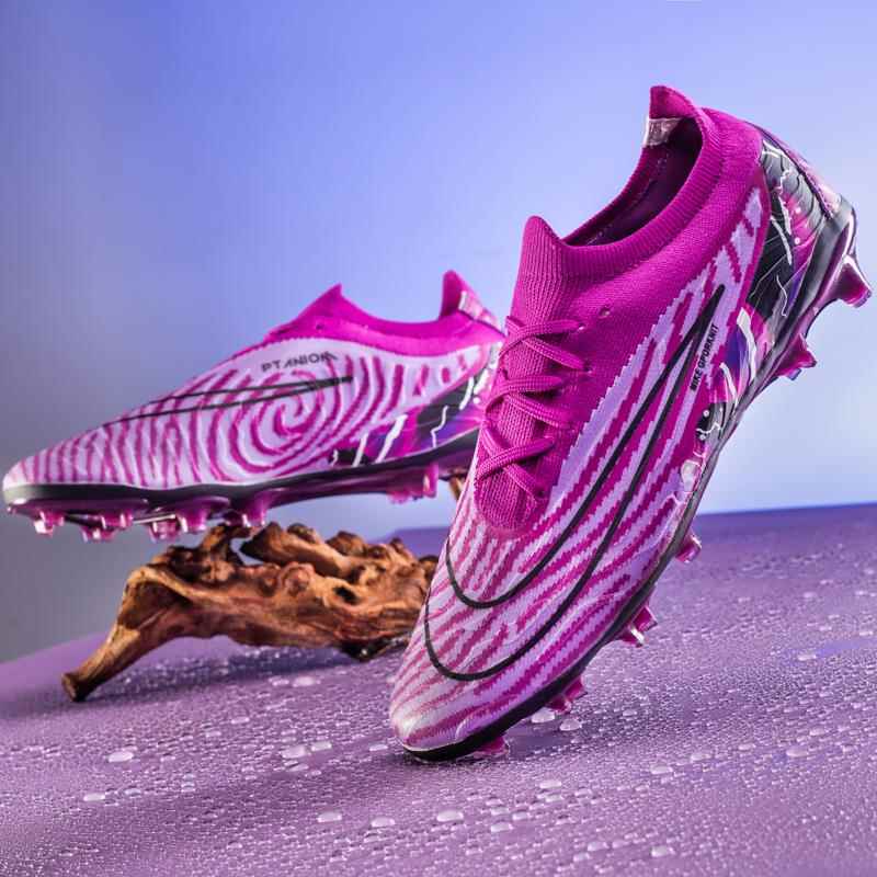 新款足球鞋刺客男款专业长钉FG碎钉TF青少年男生儿童成人比赛训练