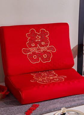 2025结婚婚红庆pxx10041大胶枕芯婚枕乳头一对装结乳胶枕头套红色