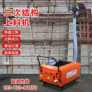小型混凝土输送泵二次结构上料机软管螺旋式构造柱细石砂浆浇筑泵