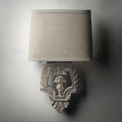 创意美式村法实木房壁灯卧室床乡头书客519厅餐厅走廊民宿酒式店