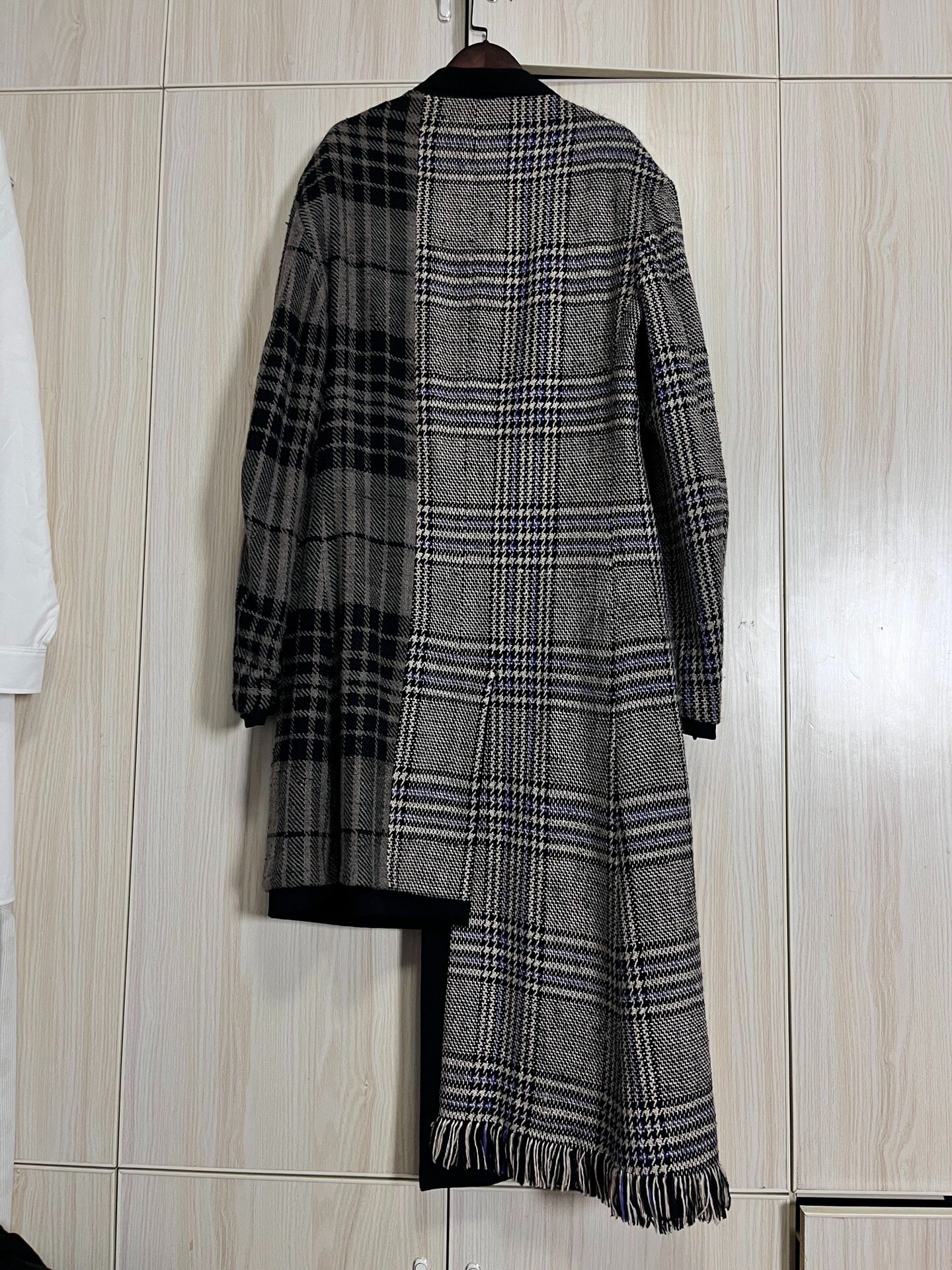 Yohji Yamamoto 20aw Double-Breasted Plaid Coat — front