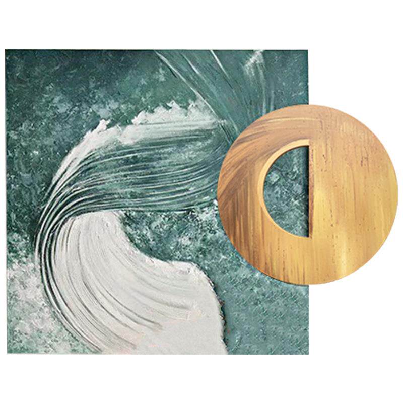 手绘油画《时光》客厅装饰画玄关挂画餐厅卧室抽象画纯手工立体画
