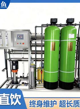 小区饮用水一体化二级RO反渗透净水处理设备农村软水前置过滤器