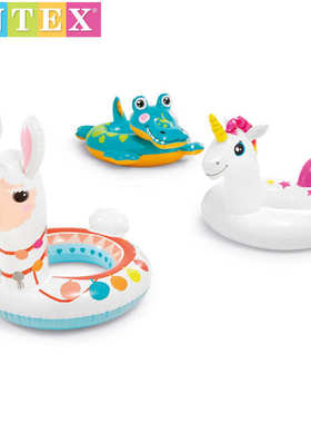 intex-58221游泳圈 三种动物组合加厚 儿童泳圈救生圈