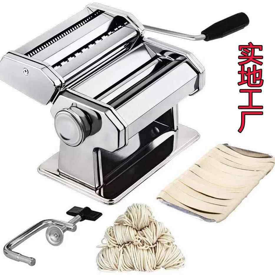 工厂货源分体式二刀家用压面机手动面条机饺子皮机黑色手柄