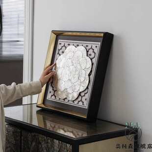 欧式复古客厅装饰画高端餐厅软装壁饰玄关挂画轻奢沙发背景墙壁画