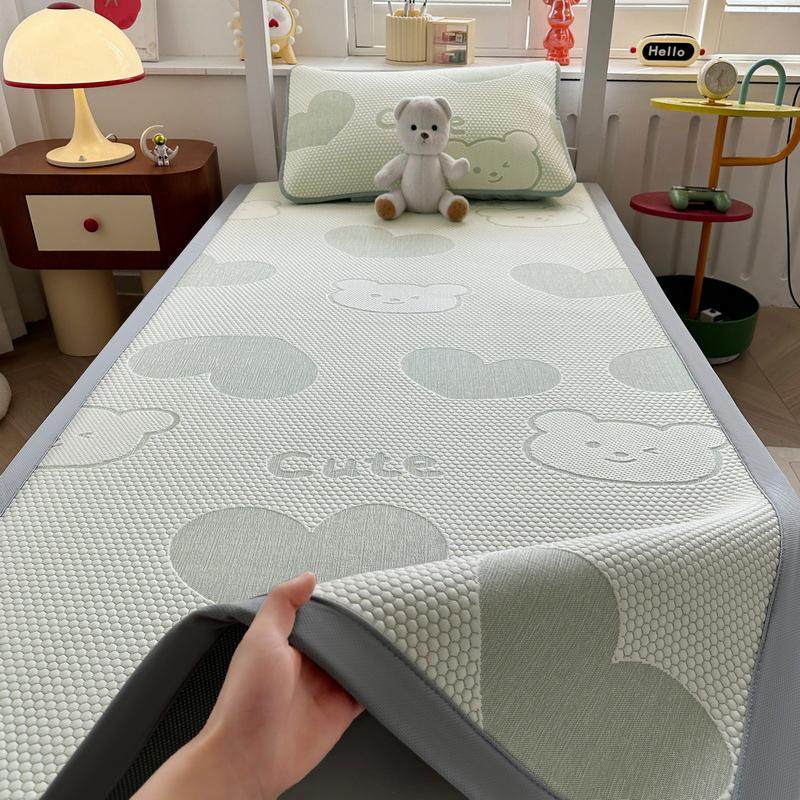 a类学生宿舍冰豆豆凉席三件套夏季寝室单人折叠软席可机洗席子,床上用品,冰丝席,淘宝优惠券,粉丝福利购,淘宝优惠卷