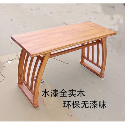 实木国学桌仿古老式双人书法桌椅学生儿童补习班学习培训课桌凳子