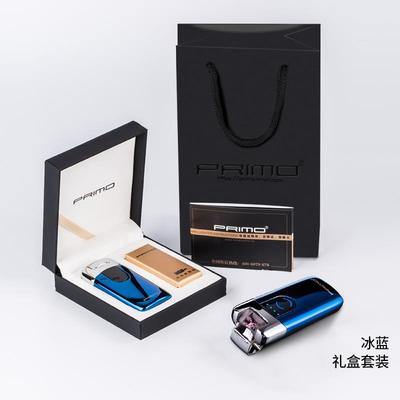 高档高档防风打火机充指纹个识别送男物生日礼创意照电片定制性刻