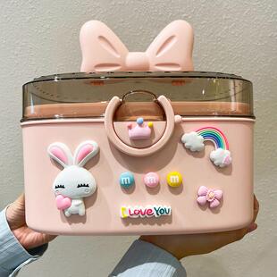 儿童发饰收纳盒发箍皮筋宝宝发圈发夹女孩饰品盒子首饰大容量可爱