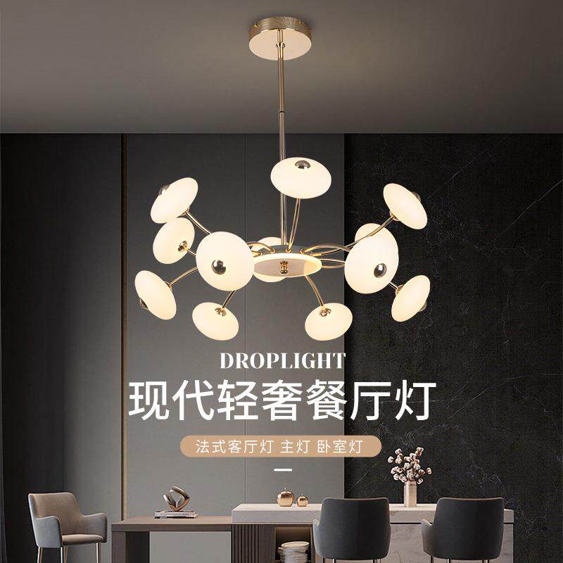 中山北欧吊灯现代简约大方魔豆分子餐厅灯客厅灯LED全铝铁艺灯具