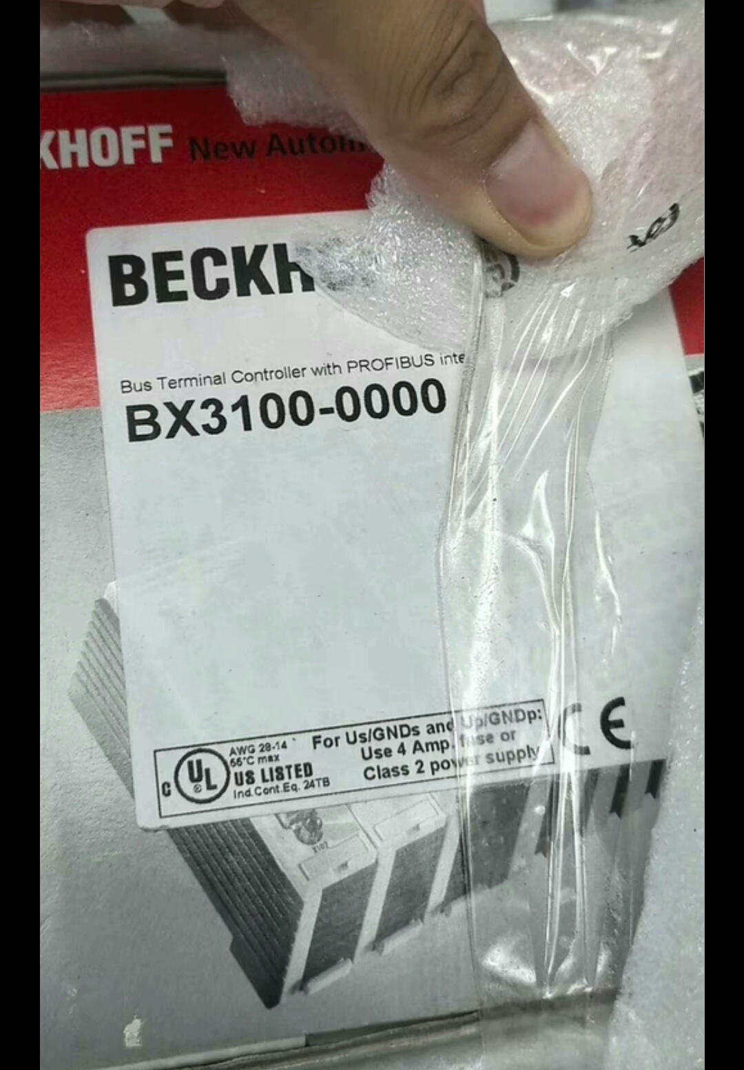 全新倍福总线控制器BX3100，带华电天仁TR-1.5G程序