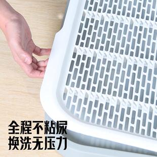 平板狗厕所大中小型犬便盆室内排便器带挡板防溅宠物猫咪用品尿盆