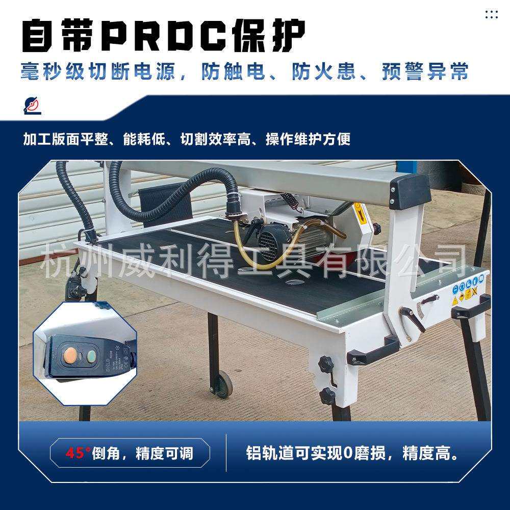 台式手动桥石板材锯切割AKC瓷机砖岩开槽磨边倒角家用设备切割机