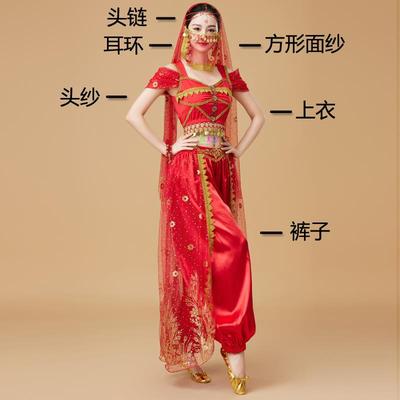 正品印度服舞演出女西域主公舞姬cos服古装异域风情舞饰蹈服装肚