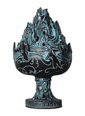 云纹仿古炉家居装饰香熏盘香摆件工艺品 摆设炉青铜器东汉博山炉