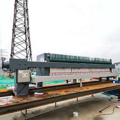 污水处理设备中铁建筑泥浆脱水机大型小型全自动液压板框压滤机