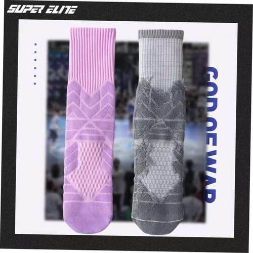 Mens breathable cotton sports socks, basketball socks