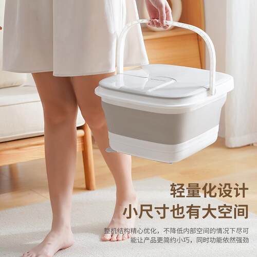 跨界折叠足浴盆便携家用按摩洗脚桶恒温加热足浴桶洗脚盆电动泡脚