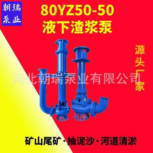 80YZ50-50立式吸沙泵耐磨蚀高铬合金液下渣浆泵清淤抽沙源头厂家