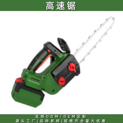 跨境充电式锂电锯单手电链锯伐木修枝锯无刷高速手持无线电动锯子
