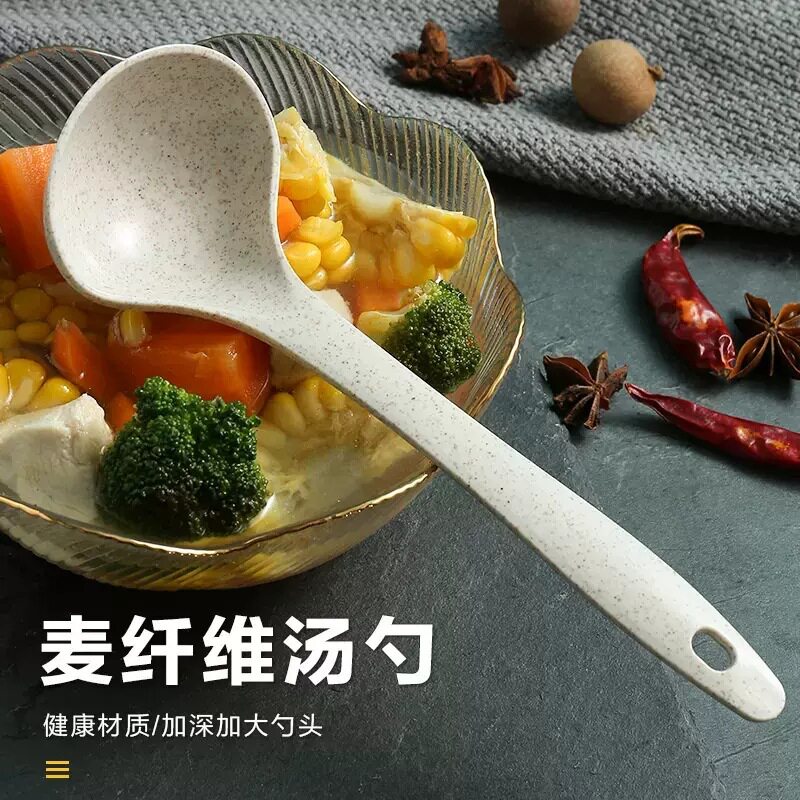 耐高温纤维长柄大号汤勺稀饭饭勺