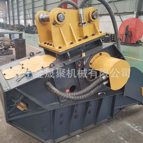 挖掘机粉碎斗挤压式水泥岩石破碎斗挖掘机属具鄂式水泥频筛分斗