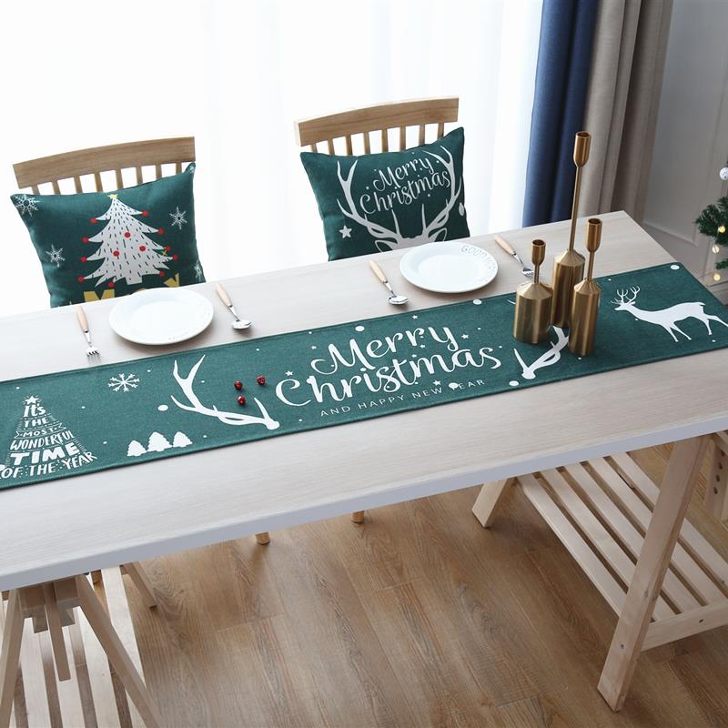 正品圣诞桌布圣装饰斯纳堪桌的维亚咖啡桌套诞防水织物桌布旗桌布