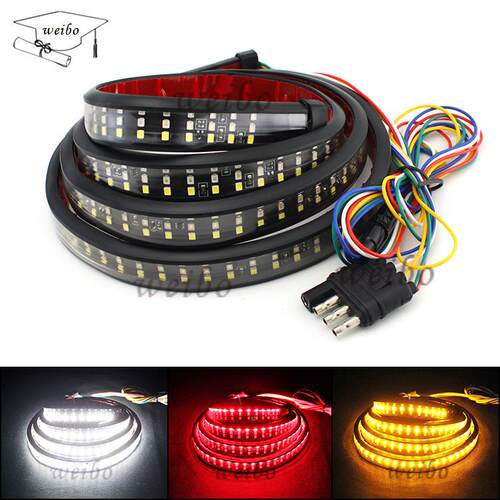 WB 皮卡车LED三排灯条车尾灯带120cm/150cm三色转向流光灯 刹车灯