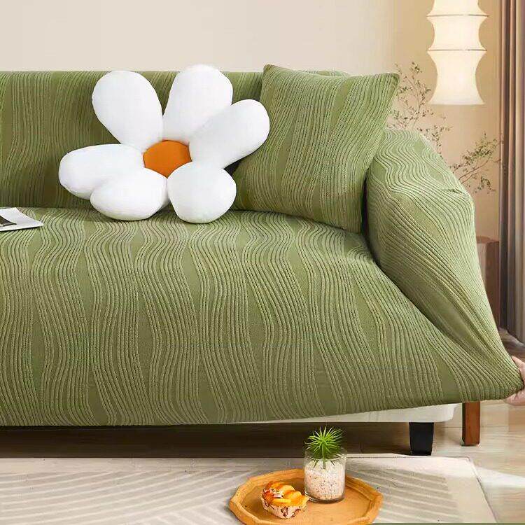 德国提花绒弹力沙发套全包保护套四季通用型一体式防猫抓沙发套罩