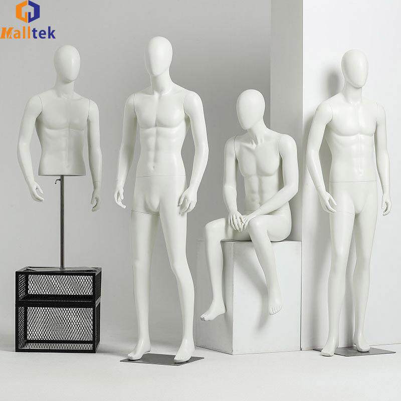 玻璃钢全身男模特模型韩版服装展示橱窗道具白色假人立姿人体