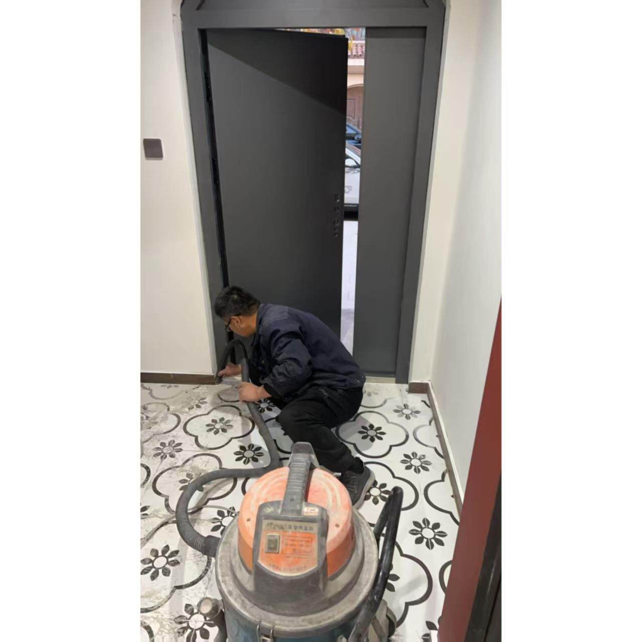 拱形弧形造型入户门别墅子母进户门防盗门装甲门精雕铸铝门