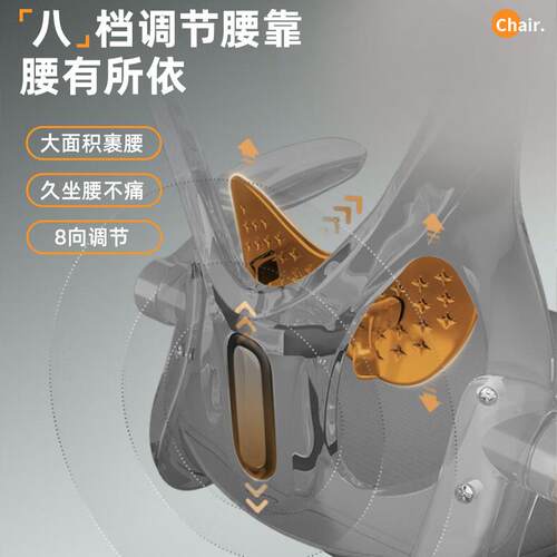 电脑椅人922学体工椅家学用舒适办公椅护腰职员椅办公子久坐不累