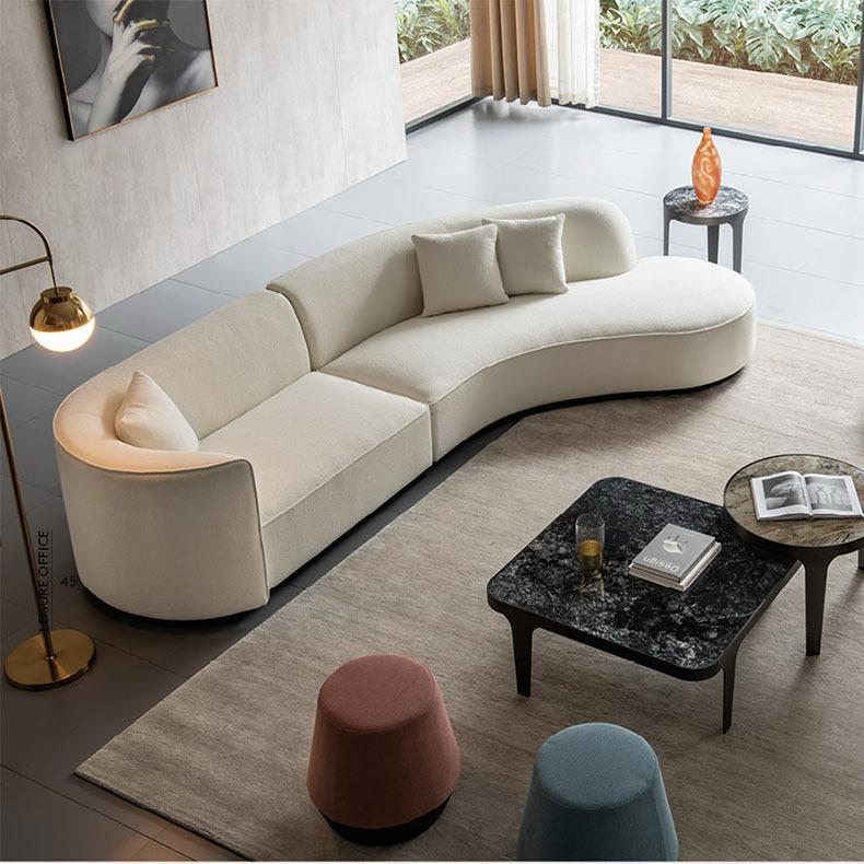 时尚办公会客沙发意式等候接待沙发商务休闲休息沙发公共大厅沙发