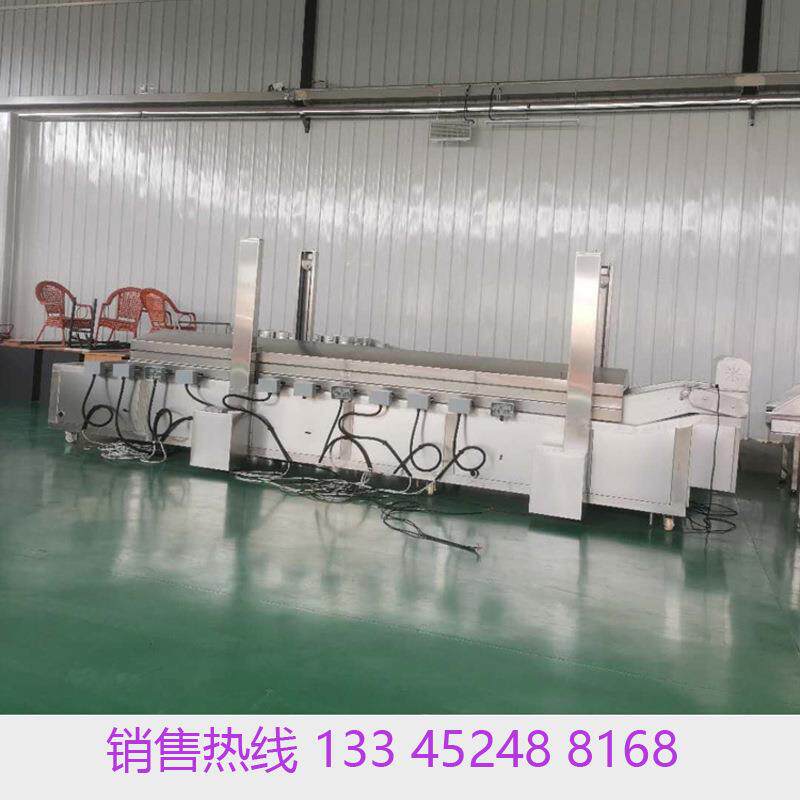 鱼豆腐高温油炸线江西豆制品油炸生产线新迈大型油炸锅