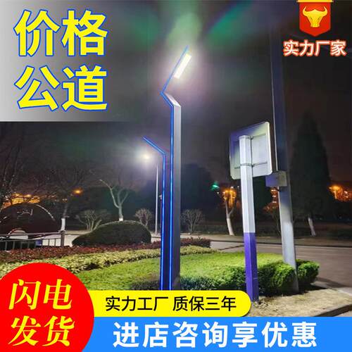 双头庭院灯铝型材新款小区景观灯公园广场LED庭院灯3米现代户外