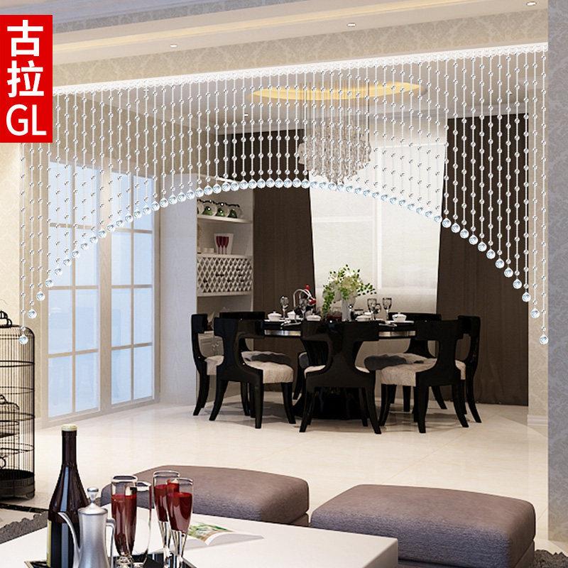古拉成品帘水晶珠帘门帘屏风隔断水晶珠帘客厅饭厅阳台卧室满穿 0