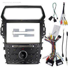 适用11-19福特探险者EXPLORER改装框安卓大屏导航面框音响面板9寸