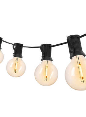 电商工厂货源非标铜包铝电线15米25灯欧规G40LED球泡灯串