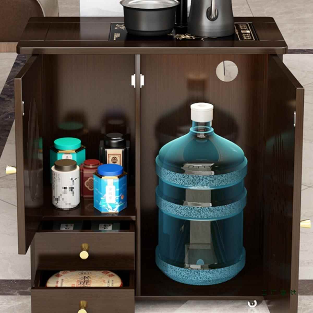 一移动烧水壶体泡茶台茶水茶边几套装柜ZKT实木非茶桌家用阳台小