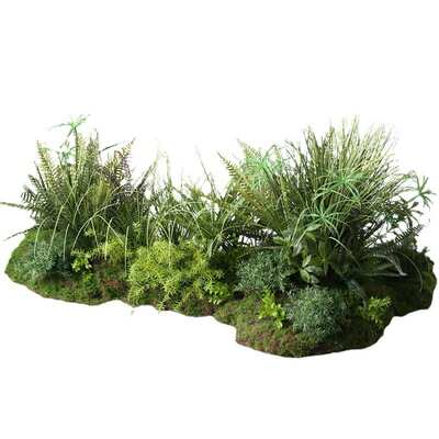 野花仿真青苔草丛造景室内植物软装花艺橱窗庭院水池野草景假绿植