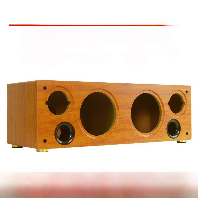 音响空箱体双6.5寸低音双4寸高音diy外壳中置组合汽车喇叭改装
