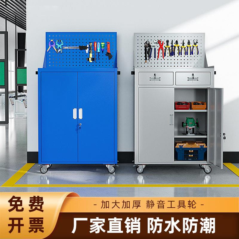 冷轧钢工具柜带锁双门对开仪器柜防盗多场景收纳柜汽修工厂收纳柜
