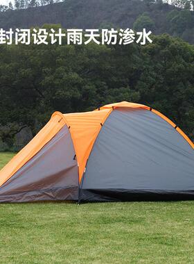 HAJ户外帐篷户野营外营3-4人帐帐篷家庭户外应急篷隧露道帐篷现货