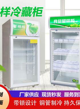 食品留样柜幼儿园学校食堂酒店饭菜留样冷藏柜立式保鲜展示柜带锁