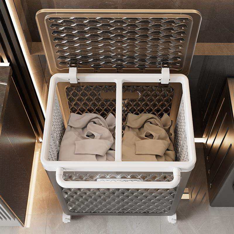 折叠脏衣篮多可动大容量卫生浴室间脏衣服收纳筐功能移分格985脏