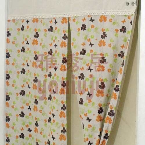 M20日韩风格棉麻布门帘 小窗帘 卧室厨房卫生间半帘 90*150CM