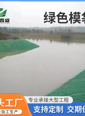 绿色护堤模袋围堤水泥砂浆土工模袋规格齐全工地施工材料