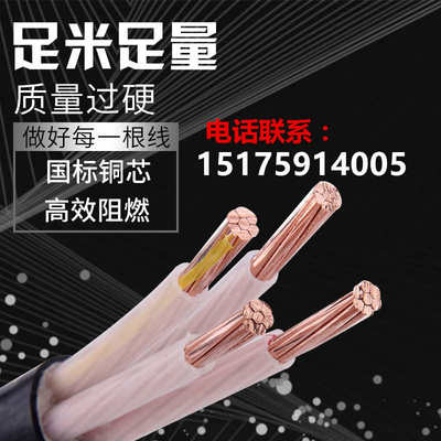 国标纯铜芯YJV2 3 4 5芯10 16 25 35 50平方室外工程动力电线电缆