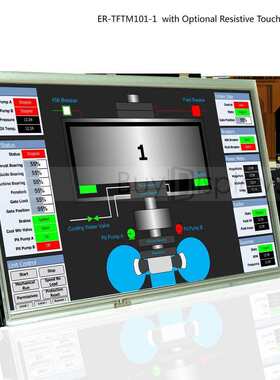 10.1寸TFT LCD彩色液晶显示屏配RA8876控制板/并串口/可配触摸屏